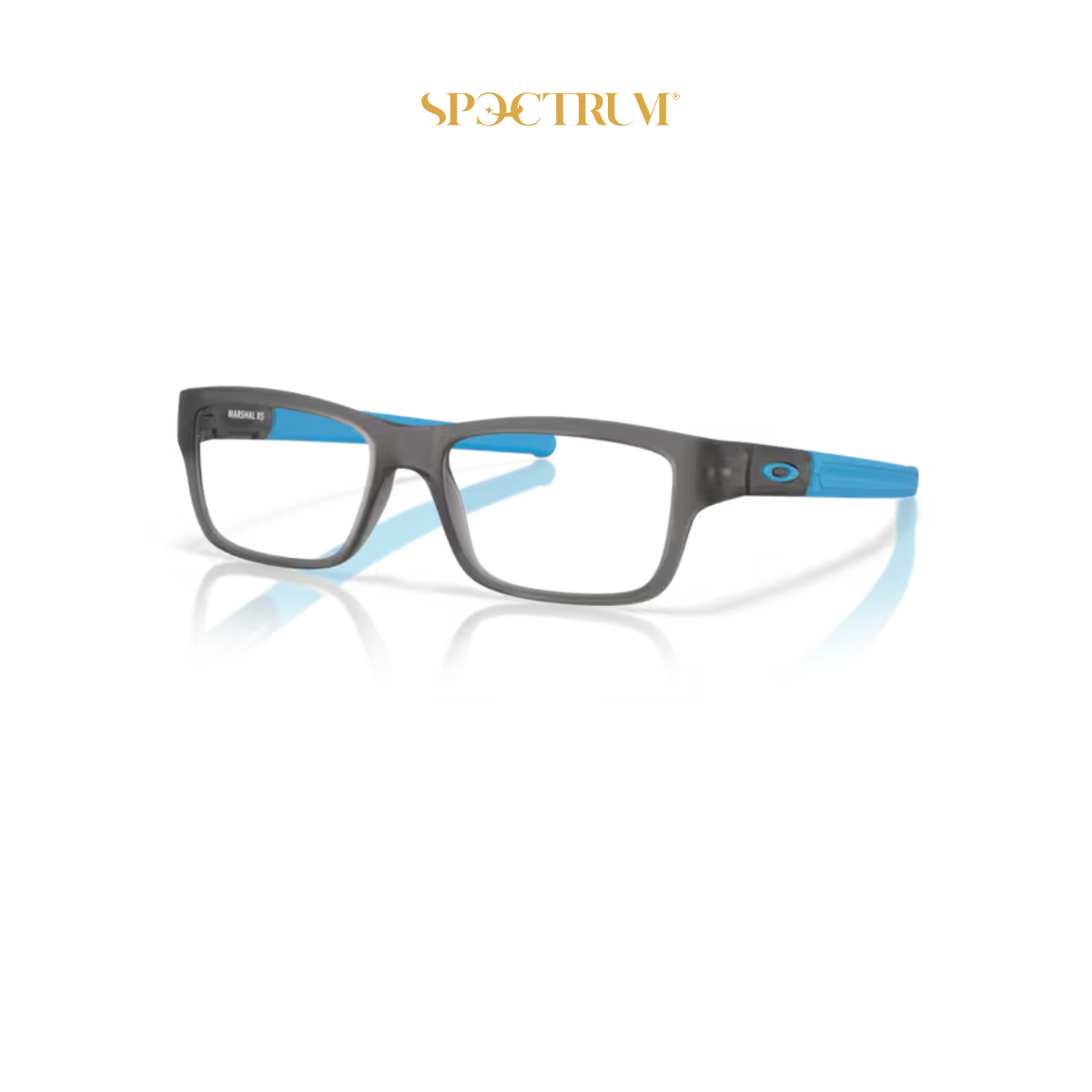 Oakley Youth Rx 0OY8005 Satin Grey Smoke Rectangle Optical Frame