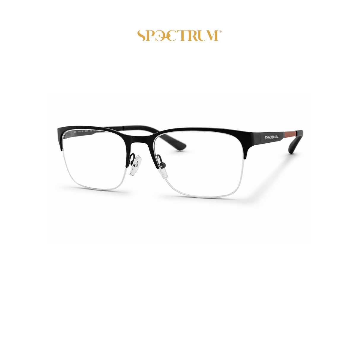 Armani Exchange 0AX1060 Matte Blue / Red Rectangle Optical Frame