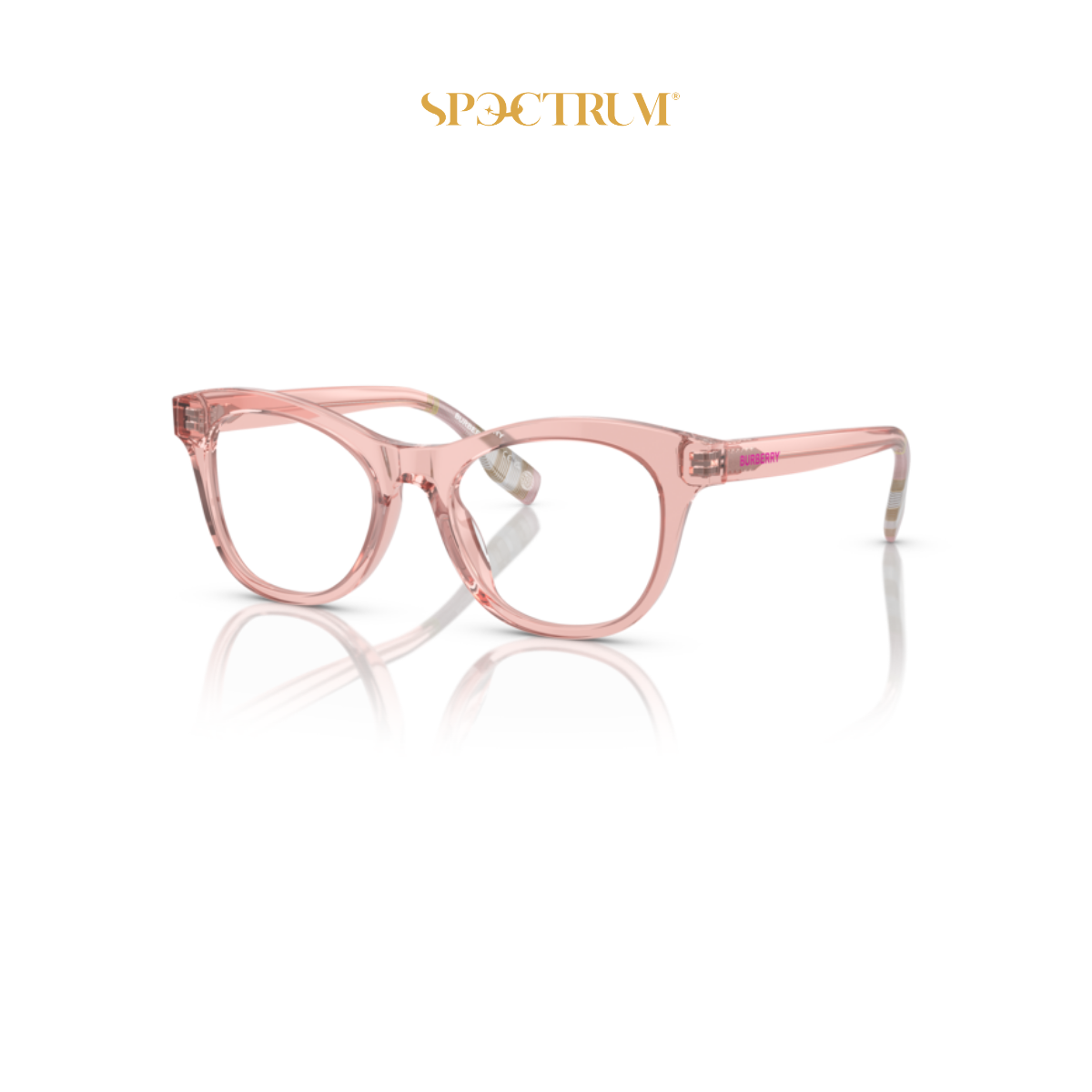 Burberry Kids 0JB2007F Pink / Check Rosa Cat Eye Optical Frame